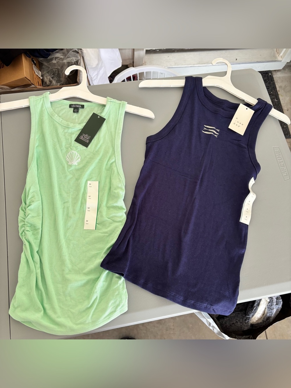 Bundle Wild fable & A New day Women ribbed knit tank tops size Medium NEW